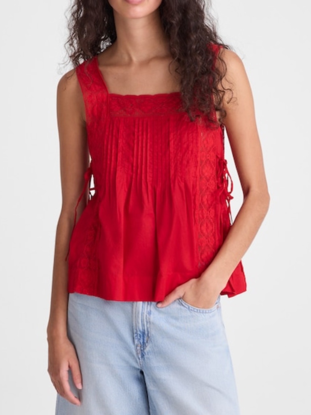 Madewell Women's Top Red Extra Large